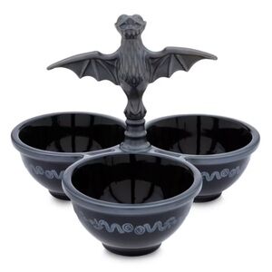 NWT, Disney Haunted Mansion Black and Gray Serving Bowl